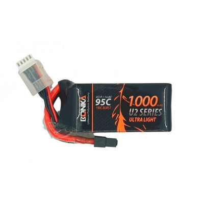 An Bonka 14.8V 1000mAh 95C 4S Ultra Light U2 Series Lipo Battery