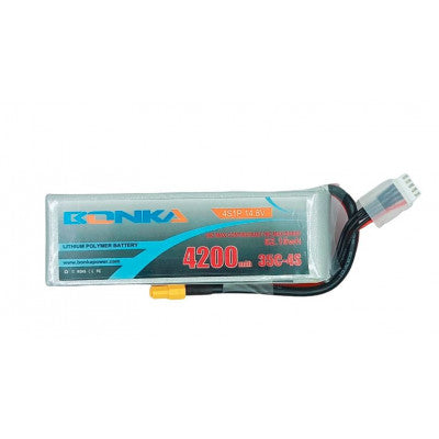 An Bonka 14.8V 4200mAh 35C 4S 1P Lipo Battery