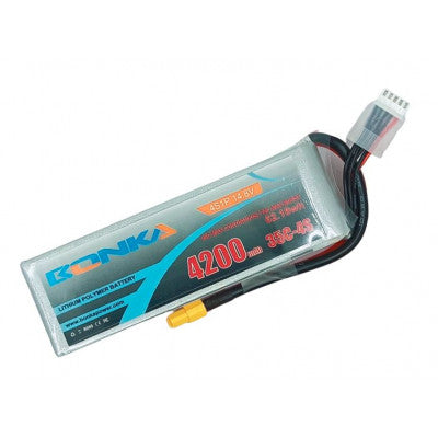 An Bonka 14.8V 4200mAh 35C 4S 1P Lipo Battery