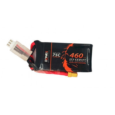 An Bonka 7.4V 460mAh 75C 2S GR Ultra Light U2 Series Lipo Battery