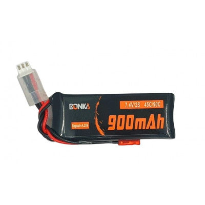 An Bonka 7.4V 900mAh 45C 2S Lipo Battery