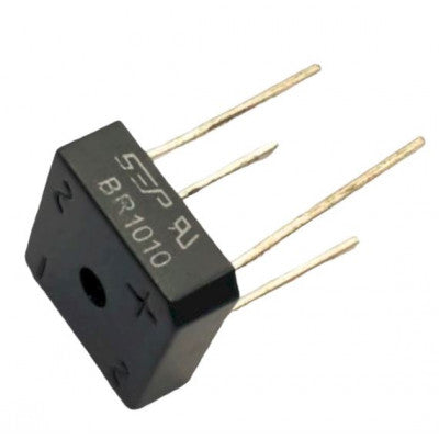 An BR1010 1.1V 10A Single Phase Bridge Rectifier