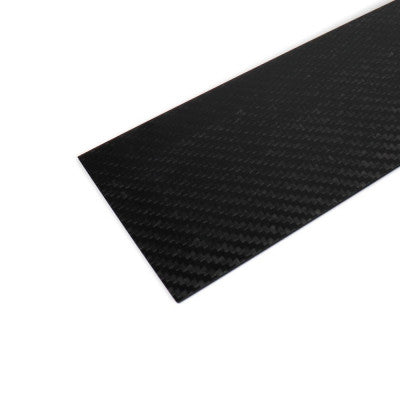 An Carbon Fibre 3K Sheet 500mm x 100mm x 1mm