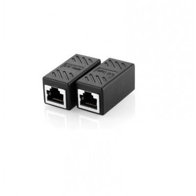 An CAT6 RJ45 Female-to-Female LAN Cable Extension Adapter