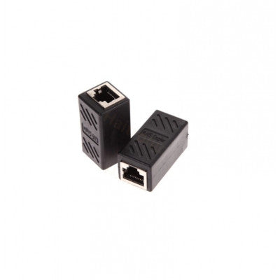 An CAT6 RJ45 Female-to-Female LAN Cable Extension Adapter