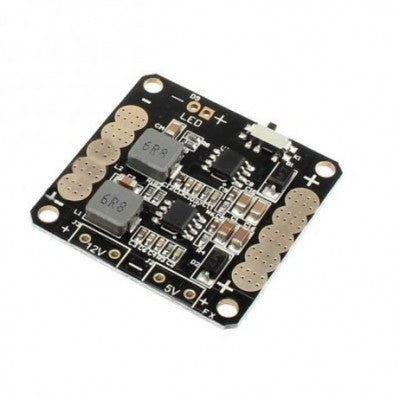 An CC3D V2 ZMR Power Distribution Board with Dual BEC LC Filter & LED Switch