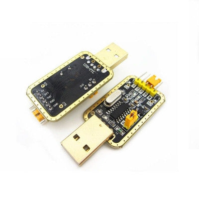 An CH340G USB to RS232 TTL Auto Converter Adapter Module for Arduino