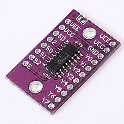 An CJMCU-4051 74HC4051 8 Channel Analog Multiplexer/Demultiplexer Breakout Board for Arduino