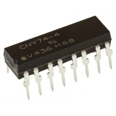 An CNY74-4 IC - 4-Channel Optocoupler with Phototransistor IC