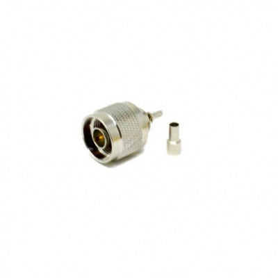 An Coaxial Connector Male N Type 180 Degree Crimp Type For Cable