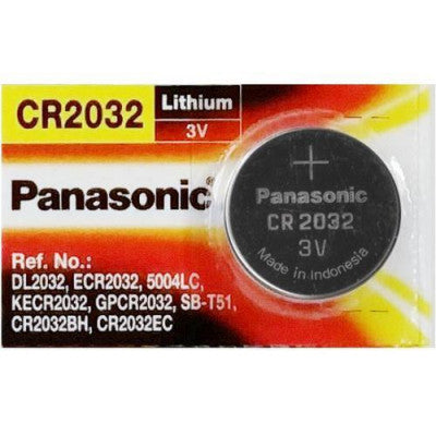 An Panasonic CR2032 3V 225mAh Lithium Coin Cell Battery