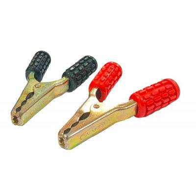 An 200A Crocodile Alligator Clip Brass Clamp Black and Red Pair
