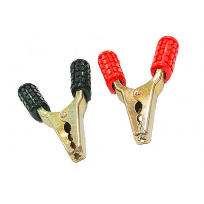 An 200A Crocodile Alligator Clip Brass Clamp Black and Red Pair