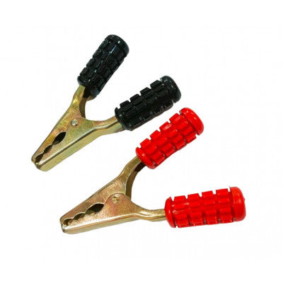 An 200A Crocodile Alligator Clip Brass Clamp Black and Red Pair