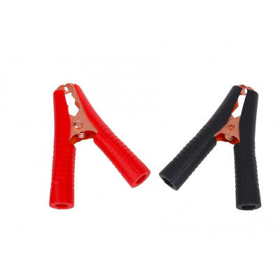 An 100A Crocodile Alligator Clip Copper Clamp Black and Red Pair