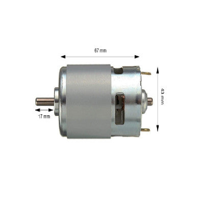 An D Shaft 775 12V 12000 RPM/MIN High Speed High Torque DC Motor Dual Shaft