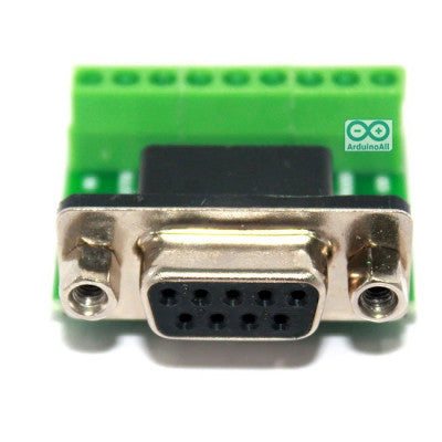 An DB9 Female Screw Terminal to RS232 RS485 Conversion Board