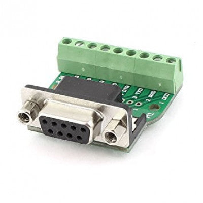 An DB9 Female Screw Terminal to RS232 RS485 Conversion Board