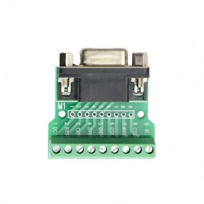An DB9 Female Screw Terminal to RS232 RS485 Conversion Board