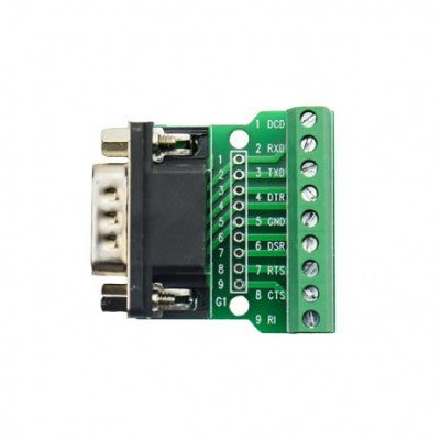 An DB9 Male Screw Terminal to RS232 RS485 Conversion Board