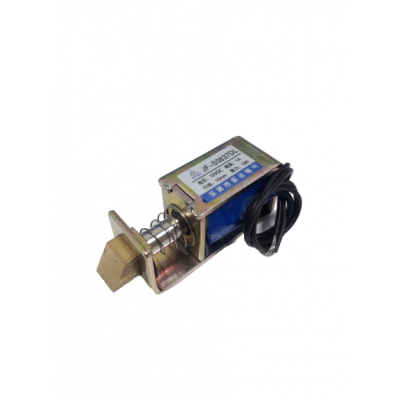 An DC 12V 1A 10mm Stroke 19N Force Open Frame Solenoid Door Lock