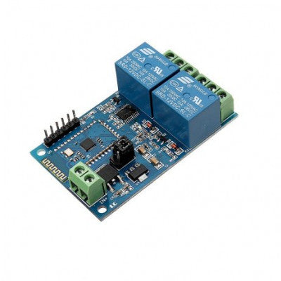 An DC 12V 2 Channel Bluetooth Wireless Control Relay Module