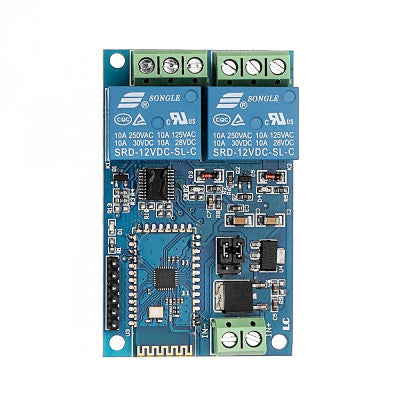 An DC 12V 2 Channel Bluetooth Wireless Control Relay Module