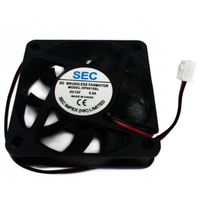 An DC 12V 6015 Cooling Fan - 60X60X15 mm Size