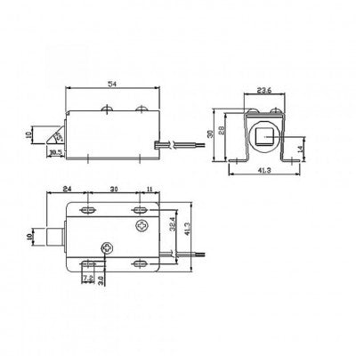 An DC 12V Solenoid Electromagnetic Cabinet Door Lock