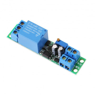 An DC 12V Switch Delay-Relay Module with Adjustable Delay Time 0-25 Second Signal Triggering Switch Module