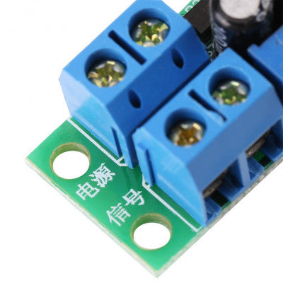 An DC 12V Switch Delay-Relay Module with Adjustable Delay Time 0-25 Second Signal Triggering Switch Module