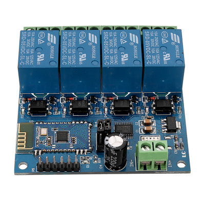 An DC 5V 4 Channel Bluetooth Wireless Control Relay Module