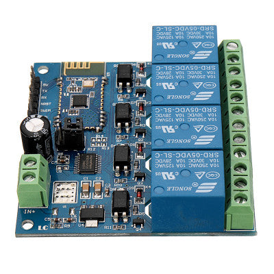 An DC 5V 4 Channel Bluetooth Wireless Control Relay Module