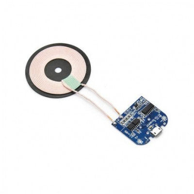 An DC 5V Qi Standard Micro USB Input PCBA Circuit Board With Coil for Wireless Phone Charging - Transmitter