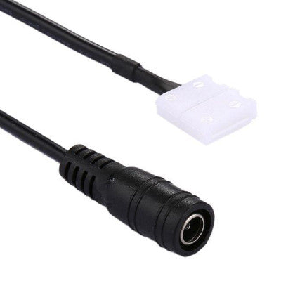 An DC Connector to 2pin 10mm Free Welding Connector 5.5 x 2.1mm Jack Cable Wires Adapters for Single Color LED Strip