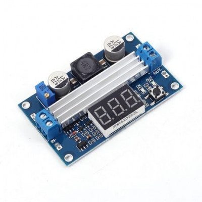An DC-DC High Power Adjustable Step-up Module 3.0-35V to 3.5-35V 100W with Digital Display Voltmeter