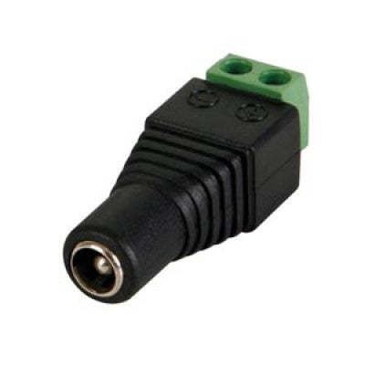 An DC Power Jack Female Connector with 2 pin Screw Terminal - 2.1 x 5.5mm