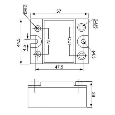 An DC To AC SSR-25DA Solid State Relay Module 3-32 VDC /24-380VAC 25A