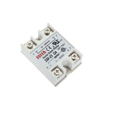 Solid State Module Relay 25da DC To AC SSR-25DA Solid State Relay Module 3-32 VDC /24-380VAC 25A ...