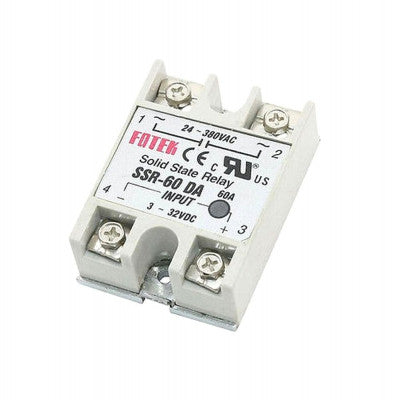 An DC To AC SSR-60DA Solid State Relay Module 3-32 VDC /24-380VAC 60A