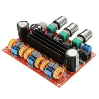 An DC12-24V TPA3116D2 2.1 Channel Digital Subwoofer Power Amplifier Board