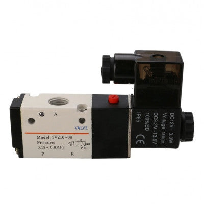 An DC12V 1-4 inch 3 Way 2 Position Pneumatic Solenoid Valve for Water Air Gas