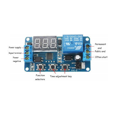 An DC12V 1 Channel Relay Module Delay Timer Control Switch Board