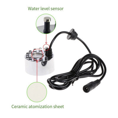 An DC24V 20MM 12LED Ultrasonic Humidifier Mist Maker