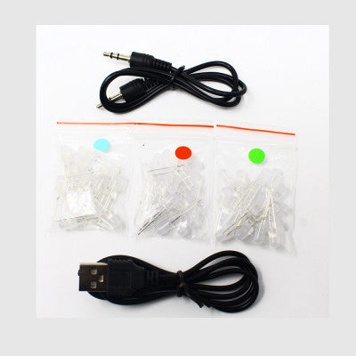 An DC3-12V DIY Kit LM3914 LED Audio Spectrum Indicator Red/Green/Blue LED Level Indicator