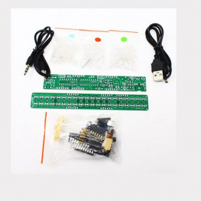 An DC3-12V DIY Kit LM3914 LED Audio Spectrum Indicator Red/Green/Blue LED Level Indicator