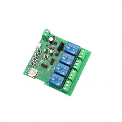 An DC 5-32V 4 Channel WiFi RF Switch Module Intelligent Timing Switch Remote Control