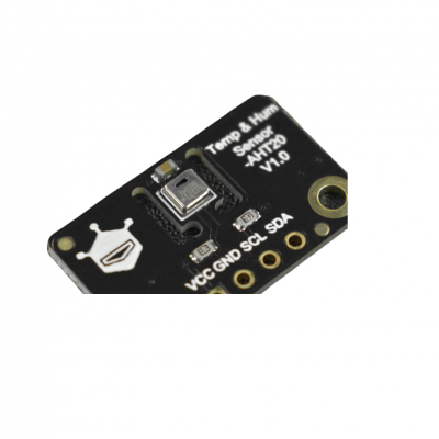 An DFRobot Fermion AHT20 Temperature and Humidity Sensor (Breakout)