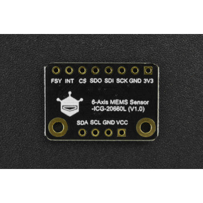 An DFRobot Fermion: ICG 20660L Accel+Gyro 6-Axis IMU Module (Breakout)