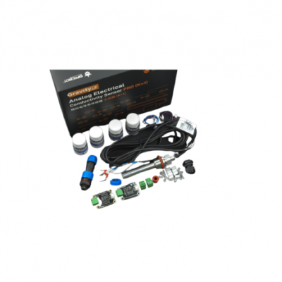 An DFRobot Gravity Industrial Grade Analog Electrical Conductivity Sensor PRO (K=1)